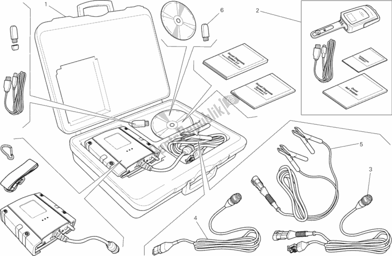 All parts for the Dds (2) Tester of the Ducati Monster 821 Dark USA 2016